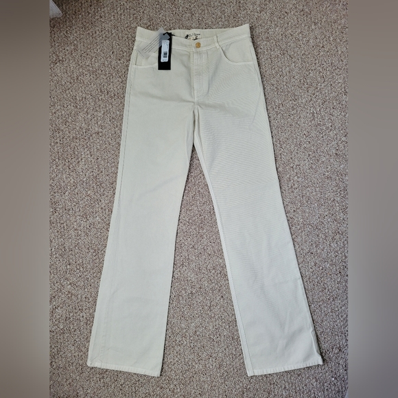 Nili Lotan Joan Pants - Classy Ecru White Jeans - Picture 3 of 8